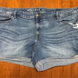Ava & Viv Classic Blue Jean Shorts #4330P